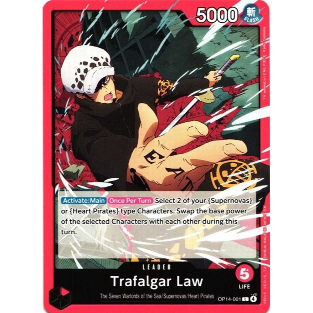 Trafalgar Law OP14-001 Leader One Piece